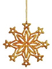 Image showing Christmas snowflake on white