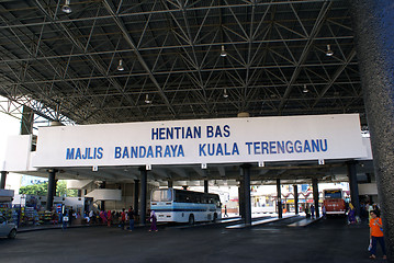 Image showing Bus station