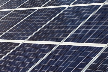 Image showing Solar panels on a roof