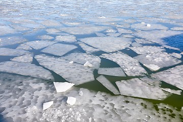 Image showing Winter Ice On Water