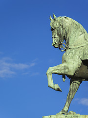 Image showing copper horse statue