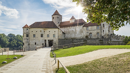 Image showing the castle of Burghausen Bavaria Germany