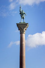 Image showing Engelbrekt statue at the city hall of Stockholm