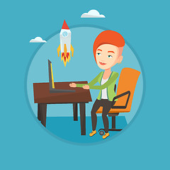 Image showing Business start up vector illustration.