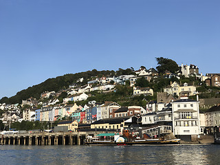 Image showing Darthaven Devon UK with Paddle Steamer