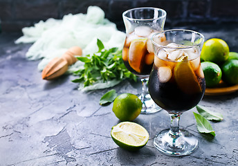 Image showing drink with limes