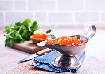 Image showing red caviar