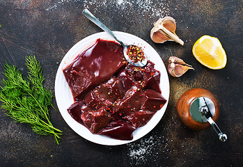 Image showing raw liver