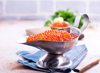 Image showing red caviar