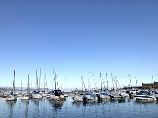 Image showing Lyme Regis Harbour Dorset UK