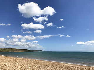 Image showing Beach at Preston Jurassic Coast Dorset UK