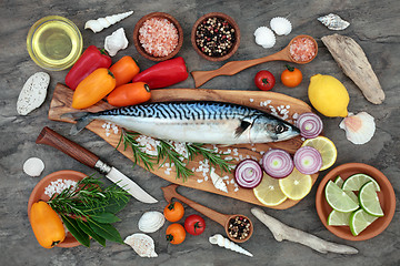 Image showing Mackerel Fish for Healthy Eating