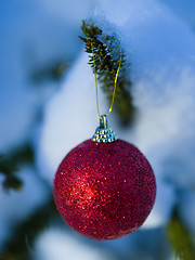 Image showing christmas tree ball decoration