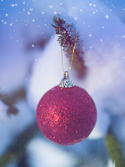 Image showing christmas tree ball decoration