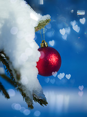 Image showing christmas tree ball decoration