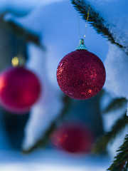 Image showing christmas tree ball decoration