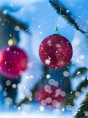 Image showing christmas tree ball decoration