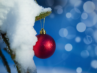 Image showing christmas tree ball decoration