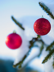 Image showing christmas tree ball decoration