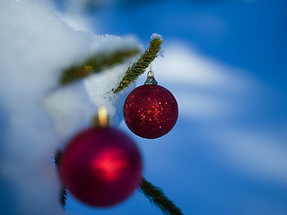 Image showing christmas tree ball decoration