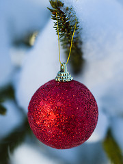 Image showing christmas tree ball decoration