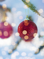 Image showing christmas tree ball decoration