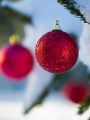 Image showing christmas tree ball decoration