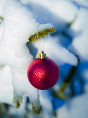 Image showing christmas tree ball decoration