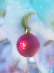 Image showing christmas tree ball decoration