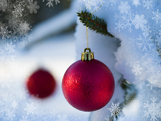 Image showing christmas tree ball decoration