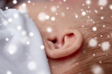 Image showing close up of baby ear