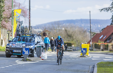 Image showing The Cyclist Mikel Nieve Iturralde - Paris-Nice 2016