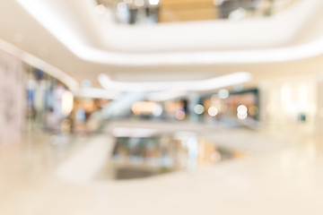 Image showing Blur view of shopping mall