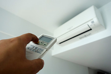 Image showing Turning on of air conditioning