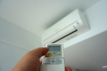 Image showing Turning on of air conditioning