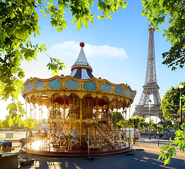 Image showing Carousel in France