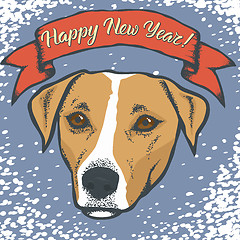 Image showing Year of the dog vector concept