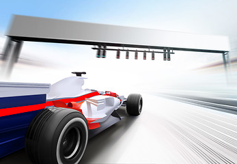 Image showing 3D illustration of formula one car