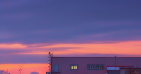 Image showing Purple Sky Background