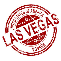 Image showing Las Vegas stamp with white background