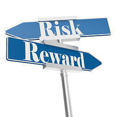 Image showing Risk and reward signs