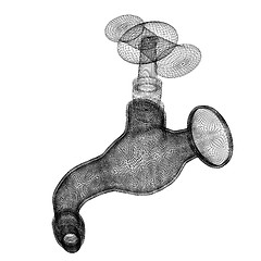 Image showing Water tap. 3d illustration