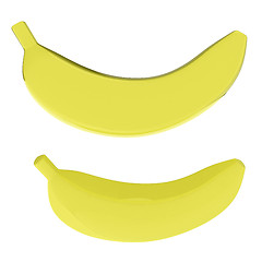 Image showing bananas. 3d illustration