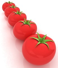 Image showing tomato. 3d illustration