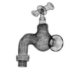 Image showing Water tap. 3d illustration