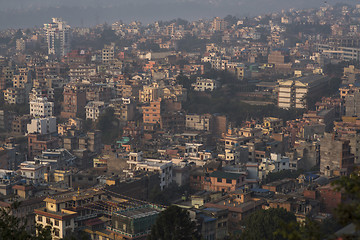 Image showing Kathmandu city view from Swayambhunath