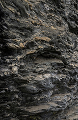 Image showing Mountain rocks closeup texture or background