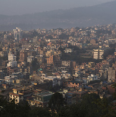 Image showing Kathmandu panoramic view from Swayambhunath