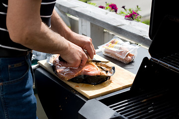 Image showing Barbequeing