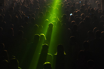 Image showing Rock concert crowd